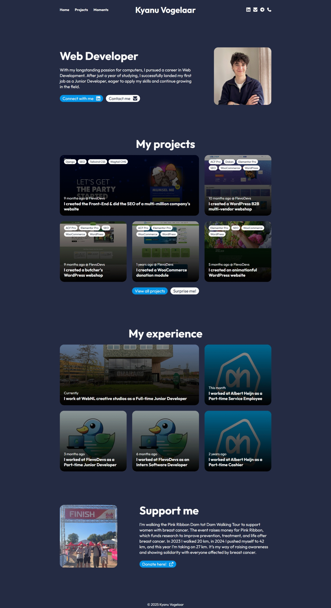 Kyanu Vogelaar Portfolio Website